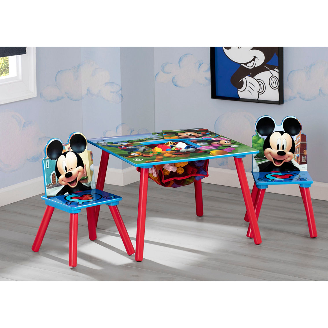 Disney Mickey Mouse Table and Chair Set with Storage - Image 5 of 5