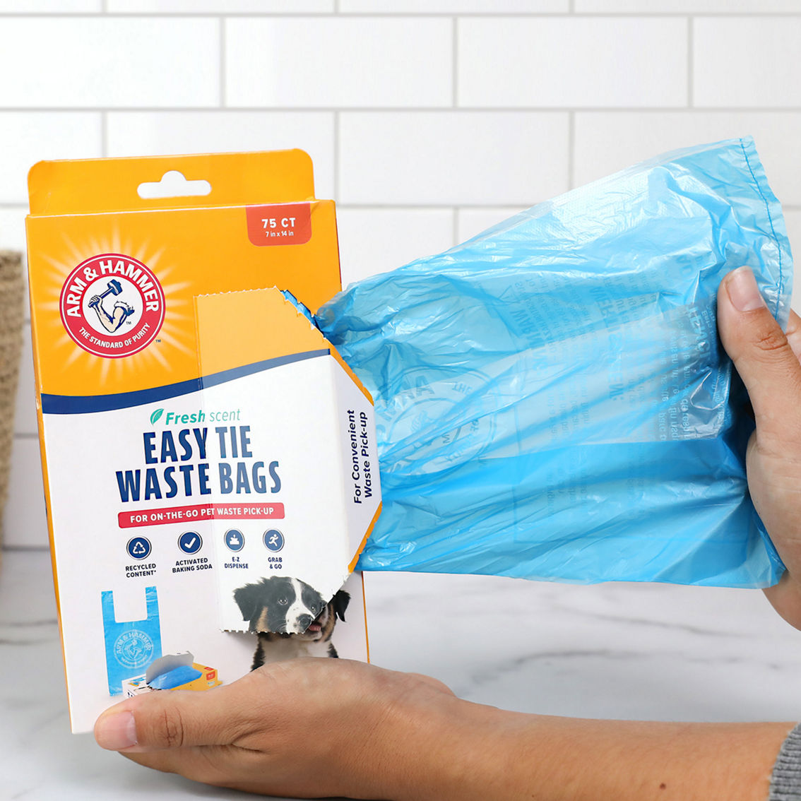 Petmate Arm & Hammer Easy Tie Dog Waste Bags 75 ct. - Image 4 of 5