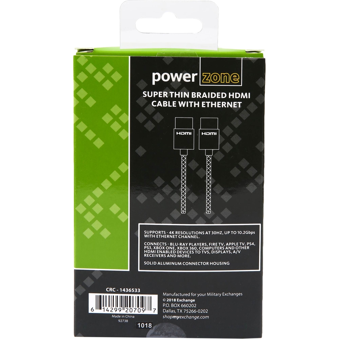 Powerzone Super Thin Braided HDMI Cable with Ethernet - Image 4 of 4