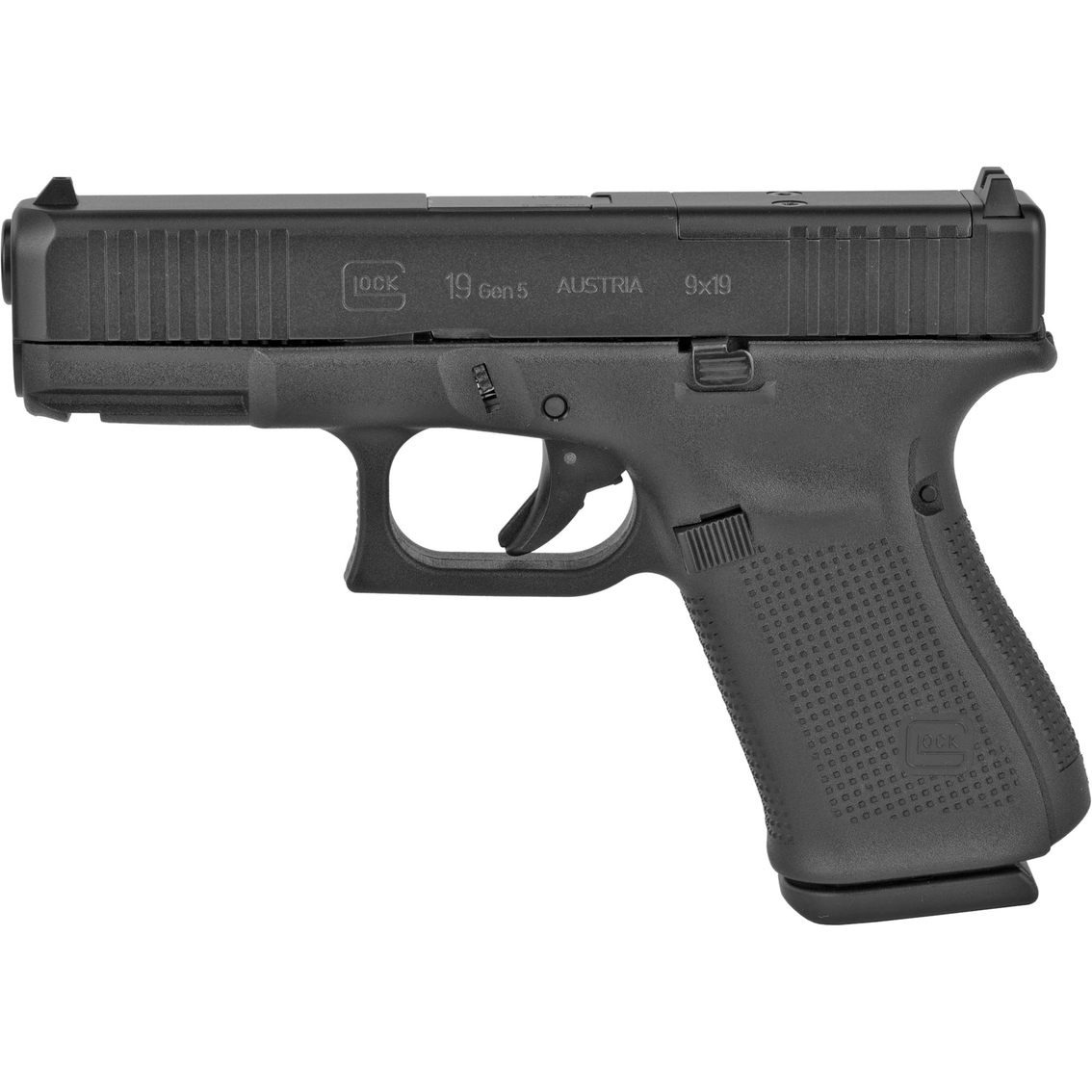 Glock 19 MOS Gen 5 9MM 4.02 in. Barrel 15 Rds 3-Mags Pistol Black - Image 2 of 3