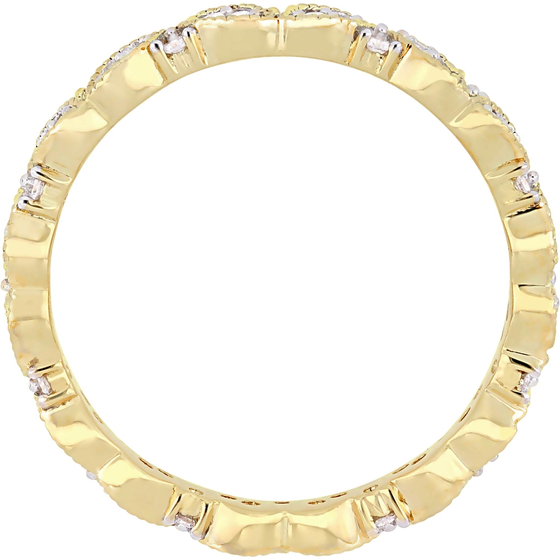 1/4 CT TW Diamond Eternity Ring in 14k White Gold - Image 3 of 4