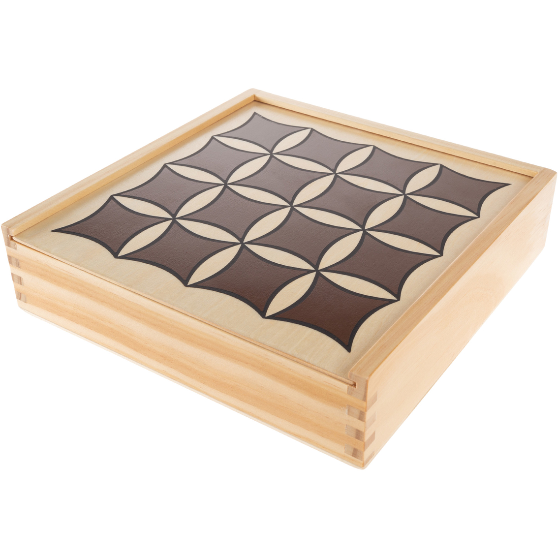 Hey! Play! Wooden Tabletop 3D Tic Tac Toe Board Game - Image 3 of 8