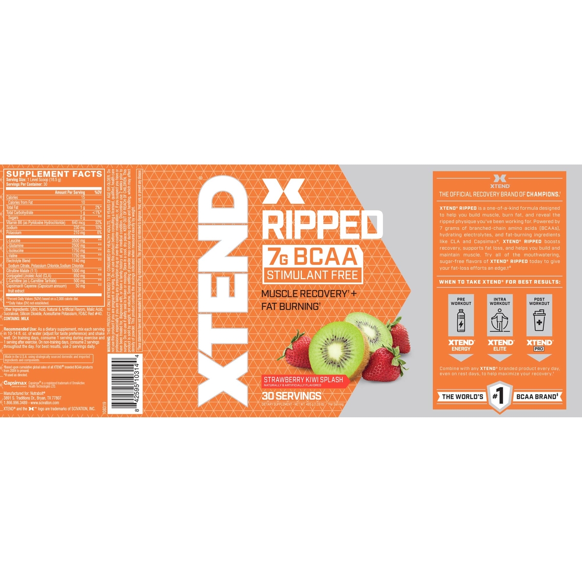 Scivation Xtend Ripped 30 Servings - Image 2 of 2