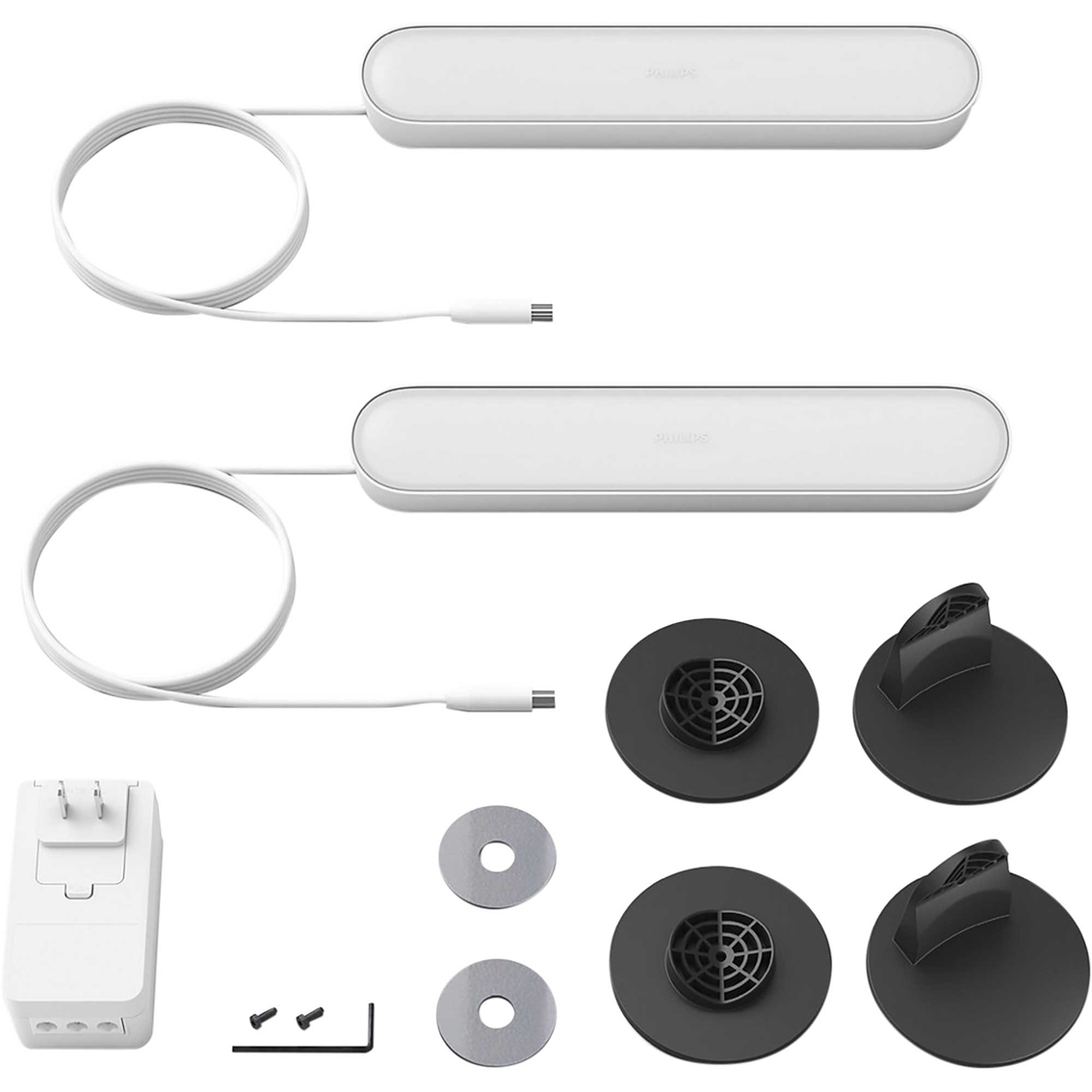 Philips Hue Play Light Bar Double Base Pack, White - Image 2 of 7