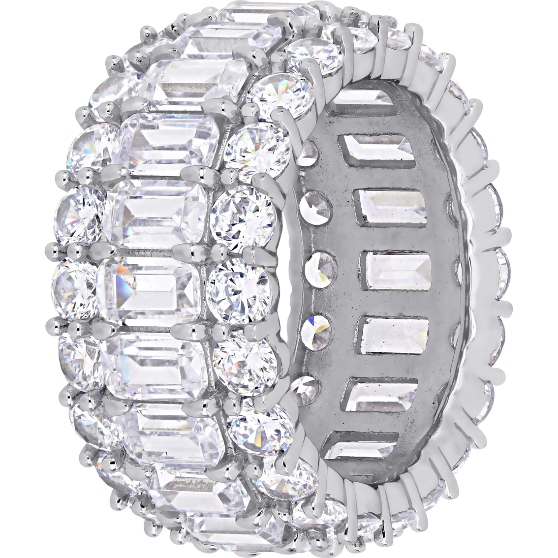 Sofia B. Sterling Silver Cubic Zirconia Eternity Band - Image 2 of 4