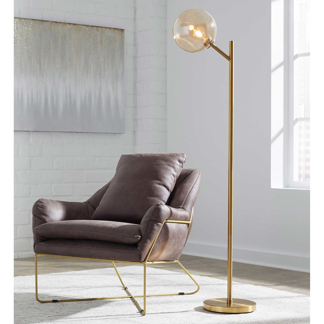 Signature Design by Ashley Abanson 62.5 in. Metal Floor Lamp - Image 2 of 3