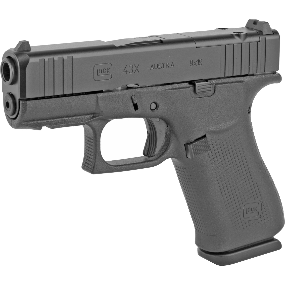 Glock 43X MOS 9mm 3.4 in. Barrel with Modular Optic System 10 Rnd Pistol Black - Image 3 of 3