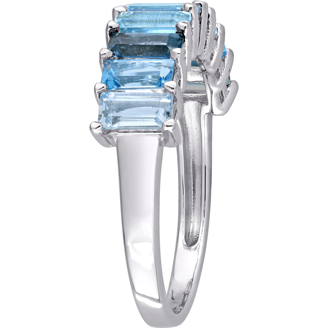 Sofia B. Sterling Silver 2 1/2 CTW Blue Topaz Ring - Image 3 of 4