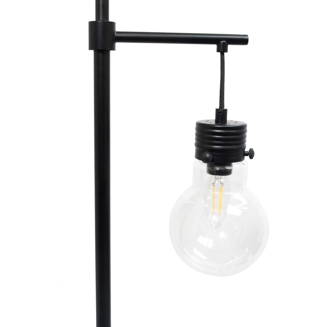 Lalia Home Black Matte 1 Light Beacon Floor Lamp with Clear Glass Shade - Image 3 of 9