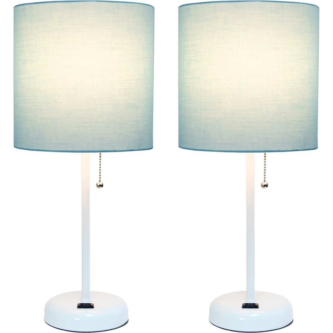 LimeLights 19.5 in. Stick Lamp with Charging Outlet Set of 2 - Image 2 of 3