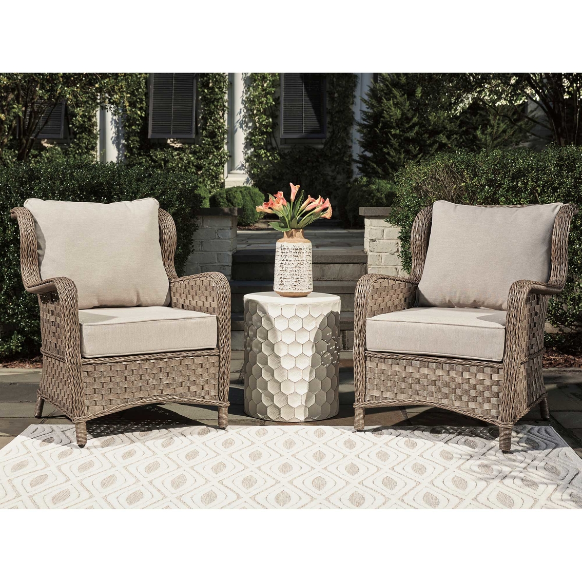 Signature Design by Ashley Clear Ridge 4 pc. Outdoor Seating Set - Image 4 of 6