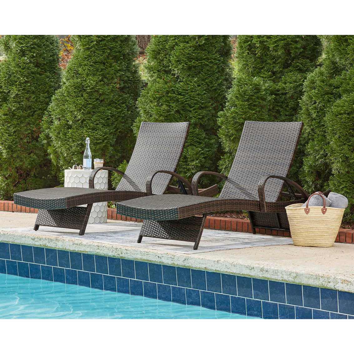 Signature Design by Ashley Kantana Outdoor Chaise Lounge 2 pk. - Image 2 of 6