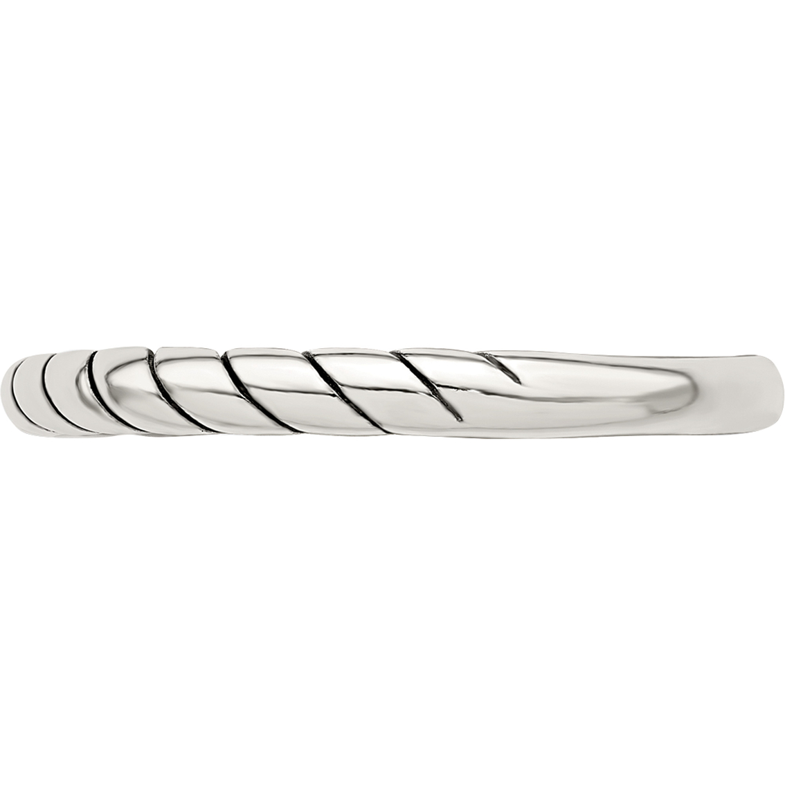 Sterling Silver Stackable Twist Ring - Image 3 of 3