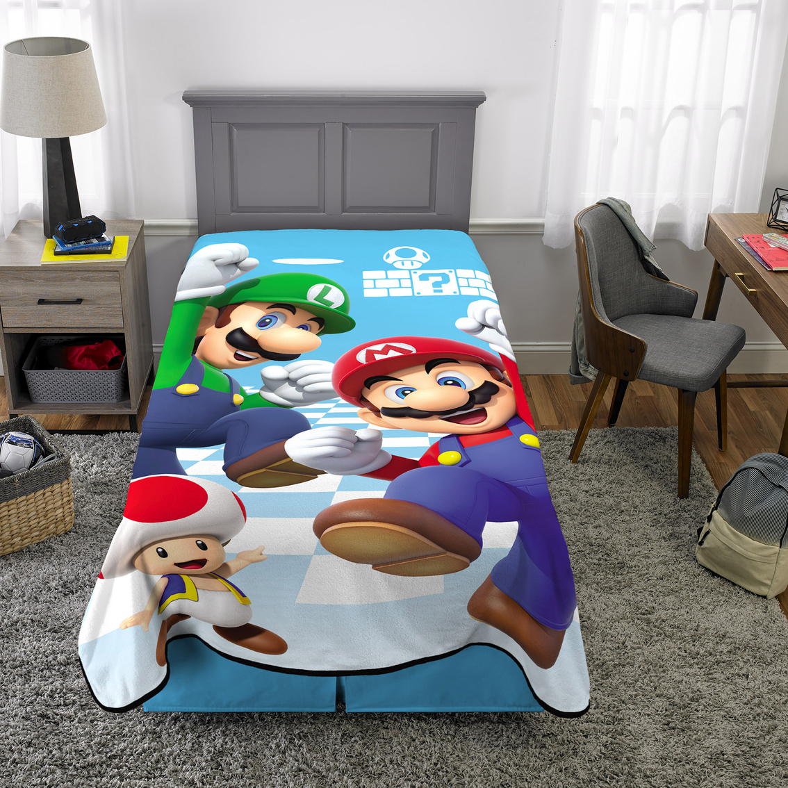 Nintendo  Super Mario Game Kings Blanket - Image 2 of 2