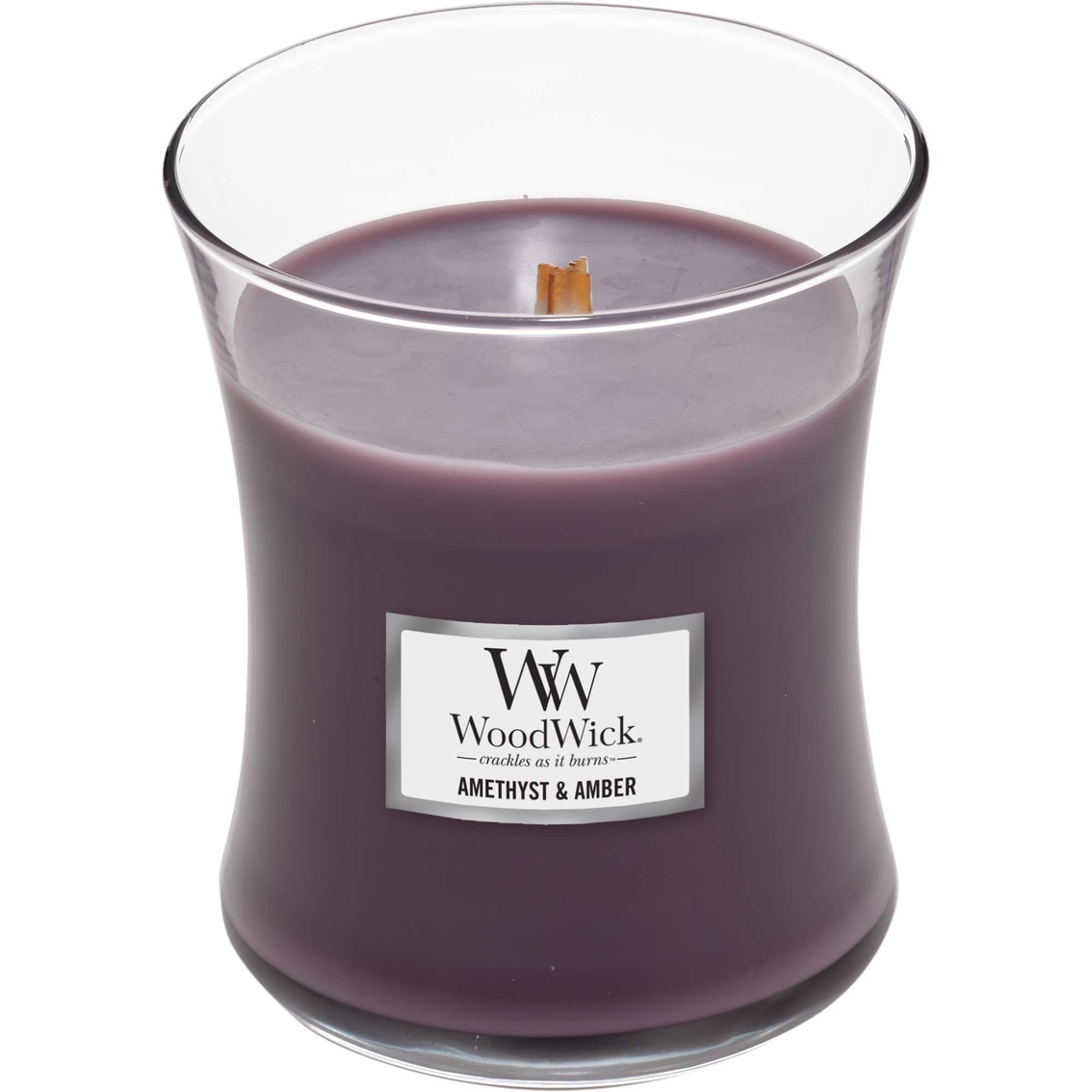 WoodWick Amethyst & Amber Medium Hourglass Candle - Image 2 of 2