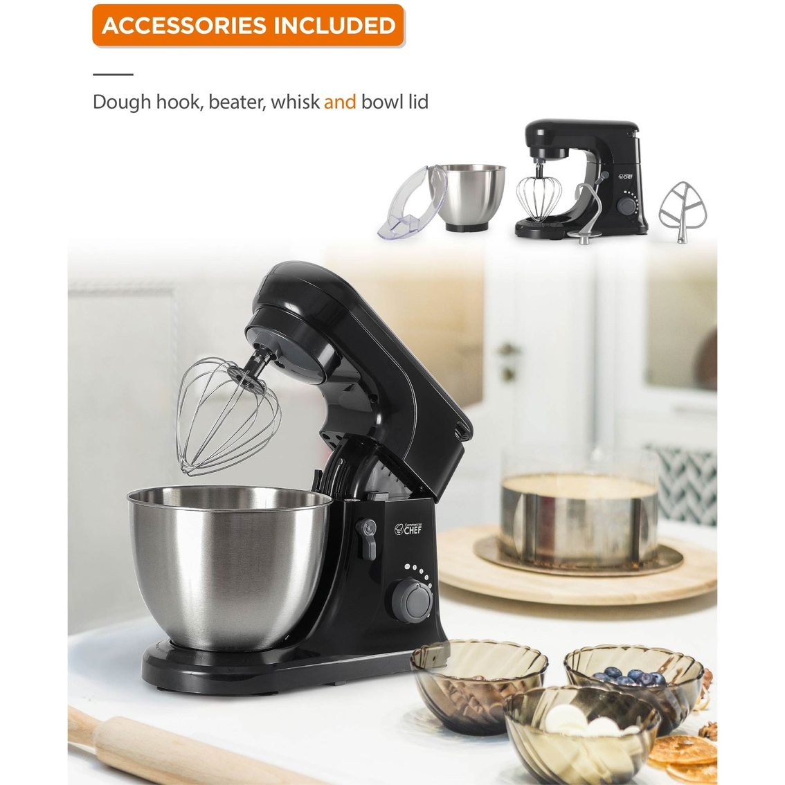 Commercial Chef 7 Speed Stand Mixer - Image 8 of 8