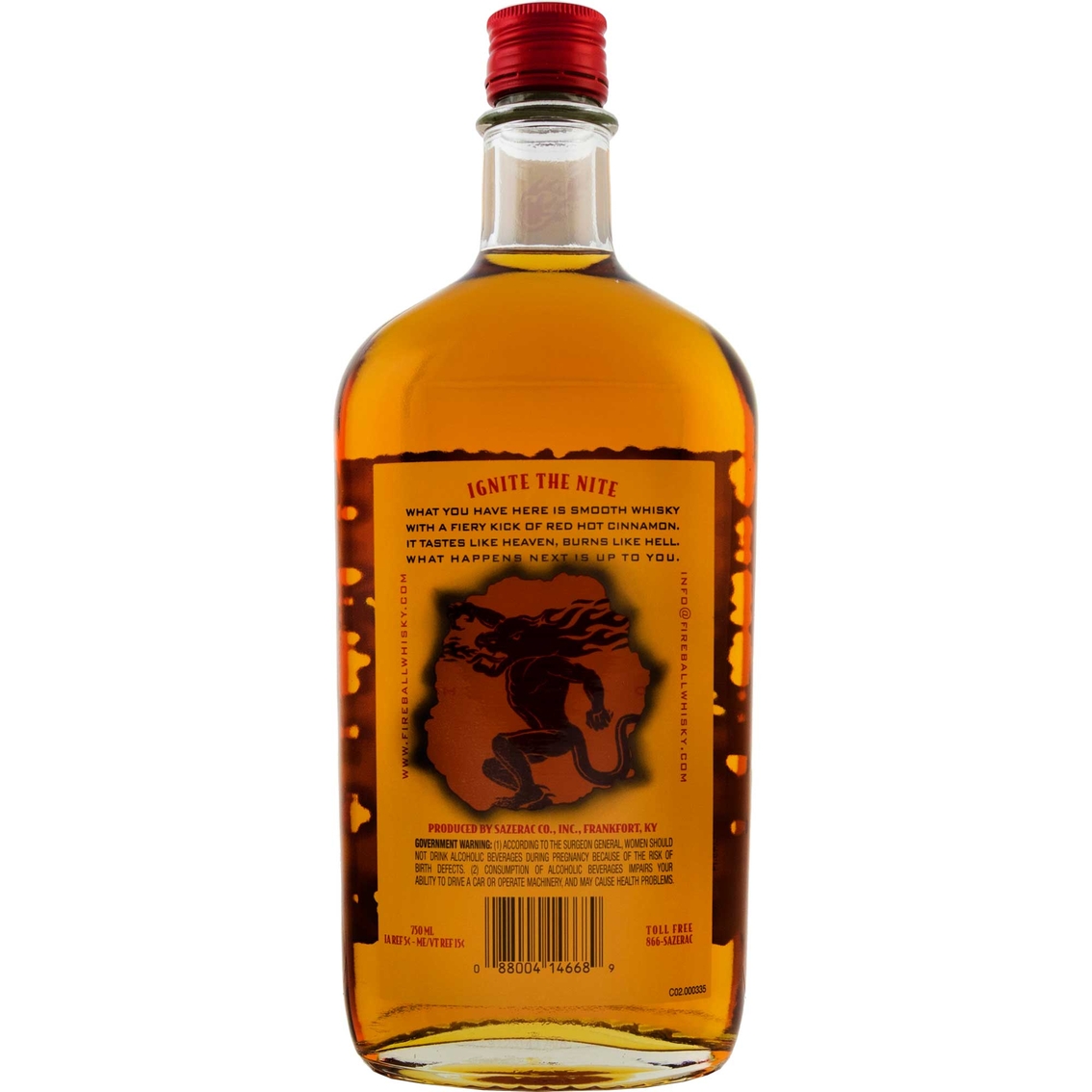 Fireball Cinnamon Whisky 750ml - Image 2 of 2