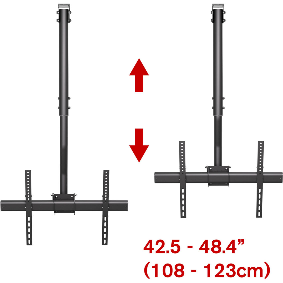 ProMounts Adjustable Ceiling Mount for 37 90 in. TVs - Image 7 of 10