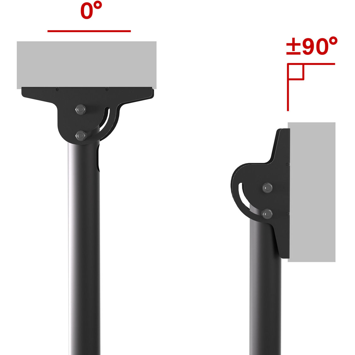 ProMounts Adjustable Ceiling Mount for 37 90 in. TVs - Image 9 of 10
