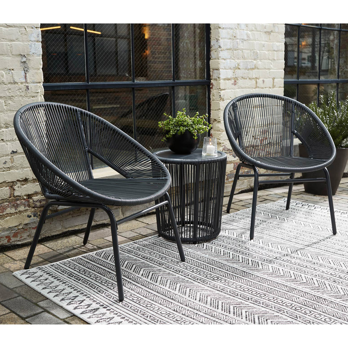 Signature Design by Ashley Mandarin Cape 3 pc. Outdoor Table Set - Image 7 of 7