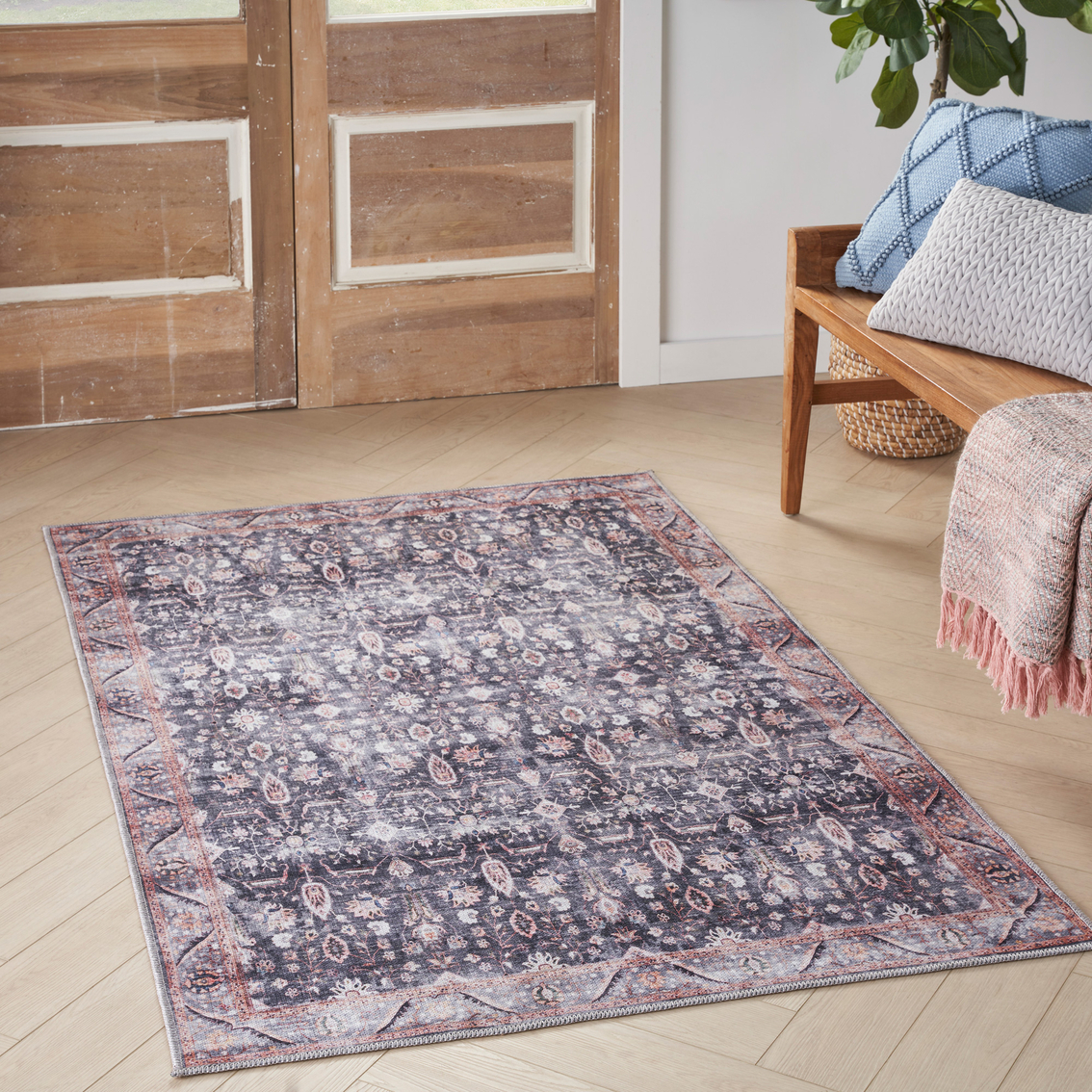 Nourison Grand Washables Persian Area Rug - Image 2 of 9