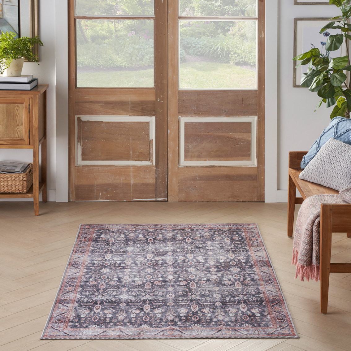 Nourison Grand Washables Persian Area Rug - Image 3 of 9