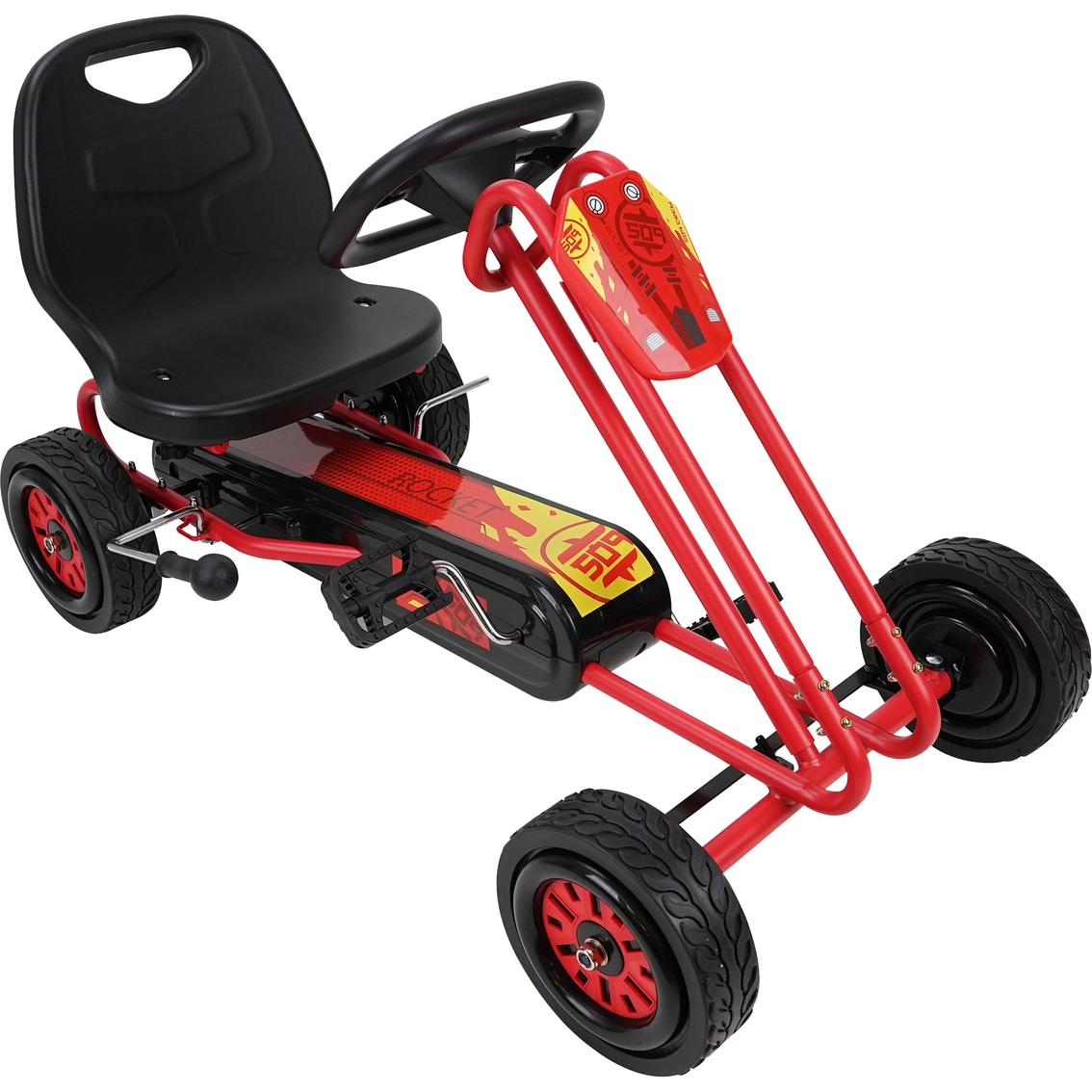 Rocket Red Pedal Go Kart for Kids - Image 3 of 5