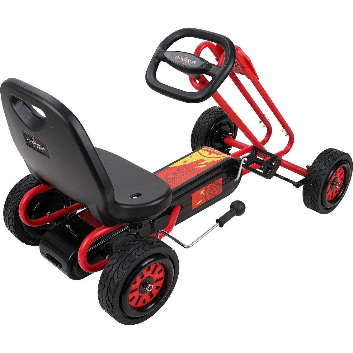 Rocket Red Pedal Go Kart for Kids - Image 5 of 5