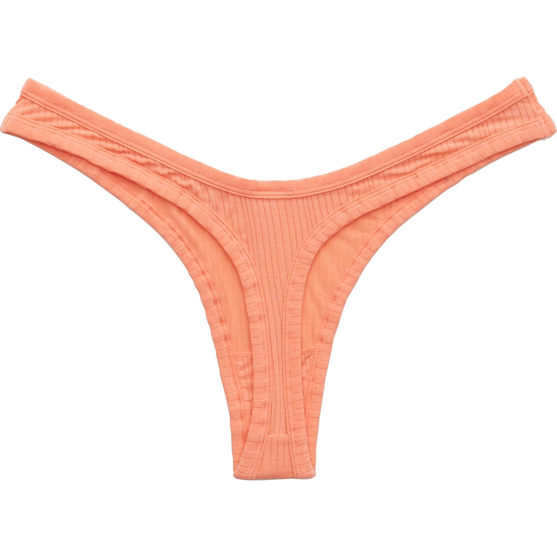 Aerie Modal Ribbed High Cut Thong Underwear - Image 2 of 2