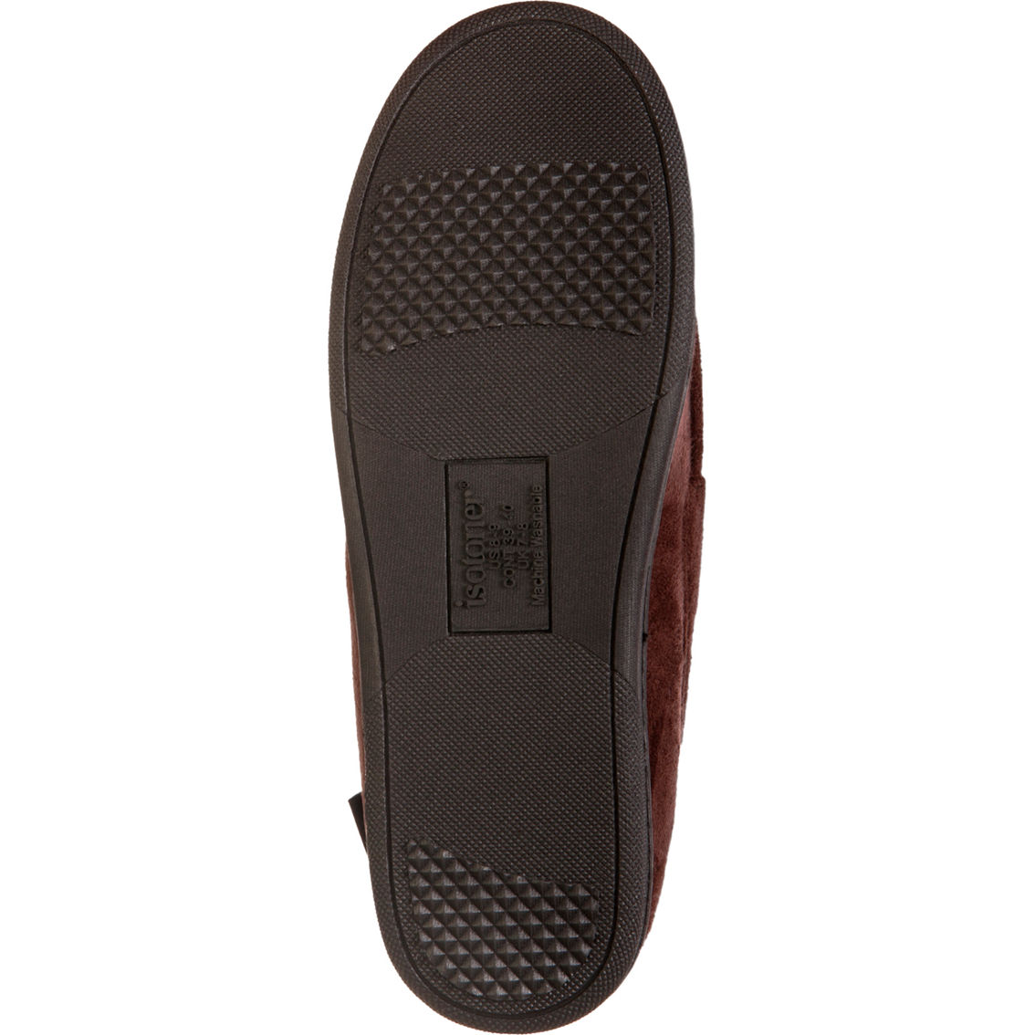 Isotoner Memory Foam Microsuede Houndstooth Jasper Moccasin Slippers - Image 3 of 3