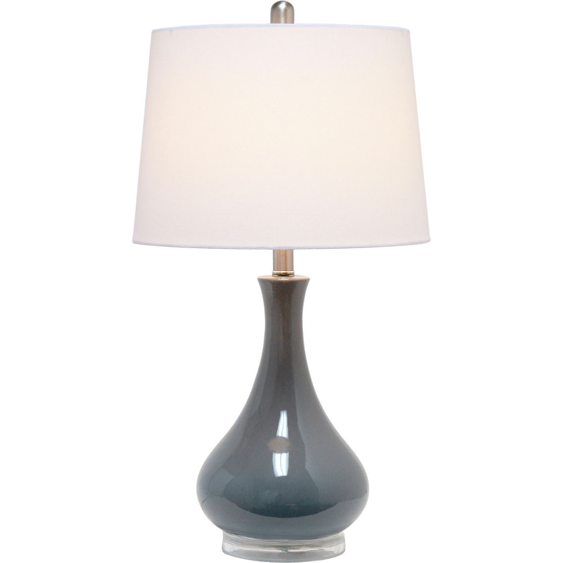 Lalia Home Droplet Table Lamp with Fabric Shade - Image 2 of 8