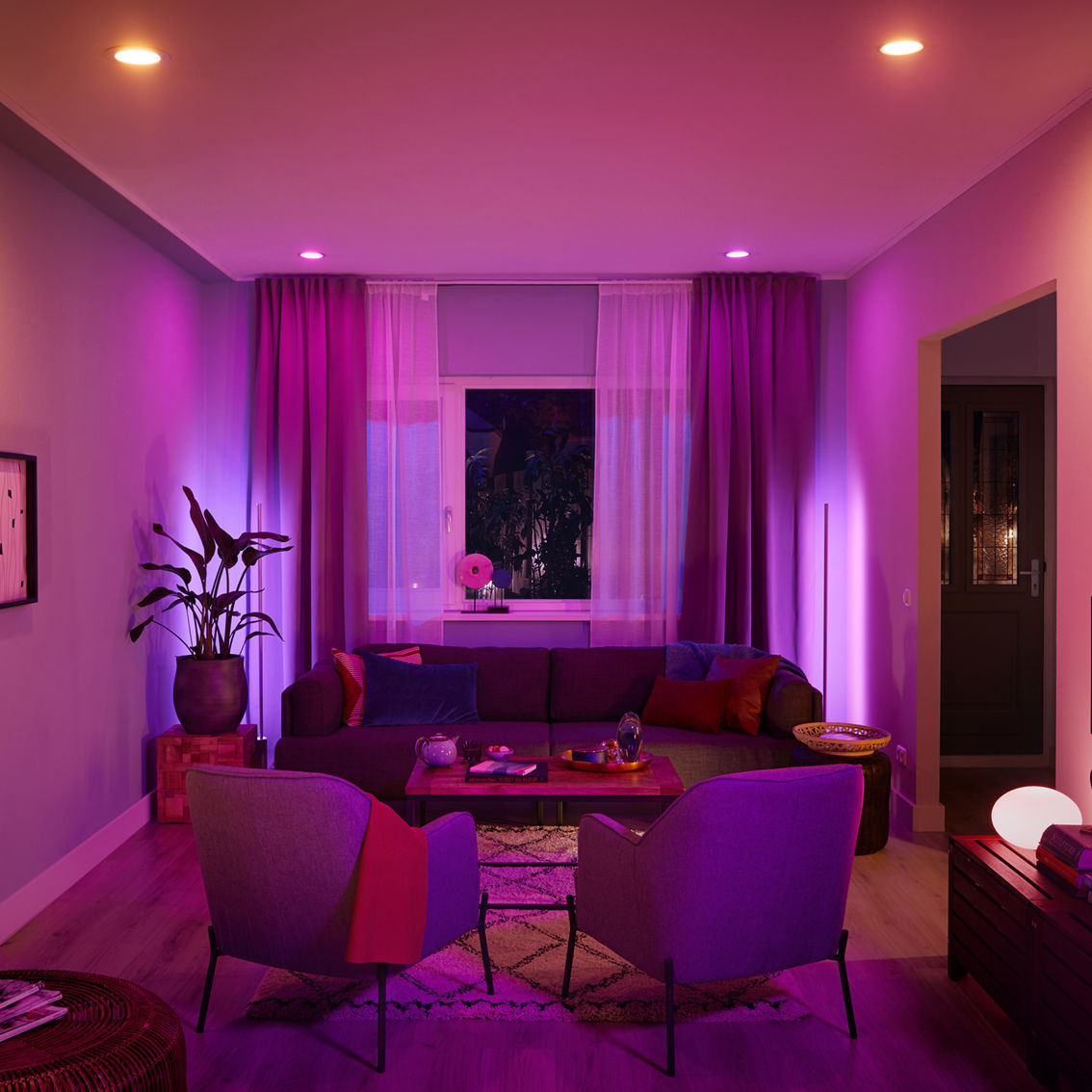 Philips Hue White and Color Ambiance 5/6 in. High Lumen Recessed Downlight - Image 3 of 6
