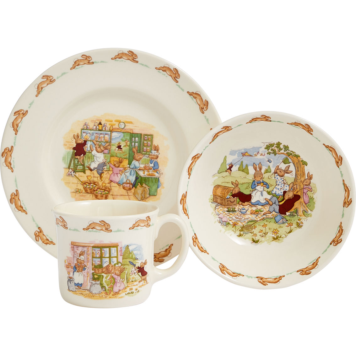 Royal Doulton Bunnykins Children's Bowl, Plate and Mug 3 pc. Set - Image 2 of 2