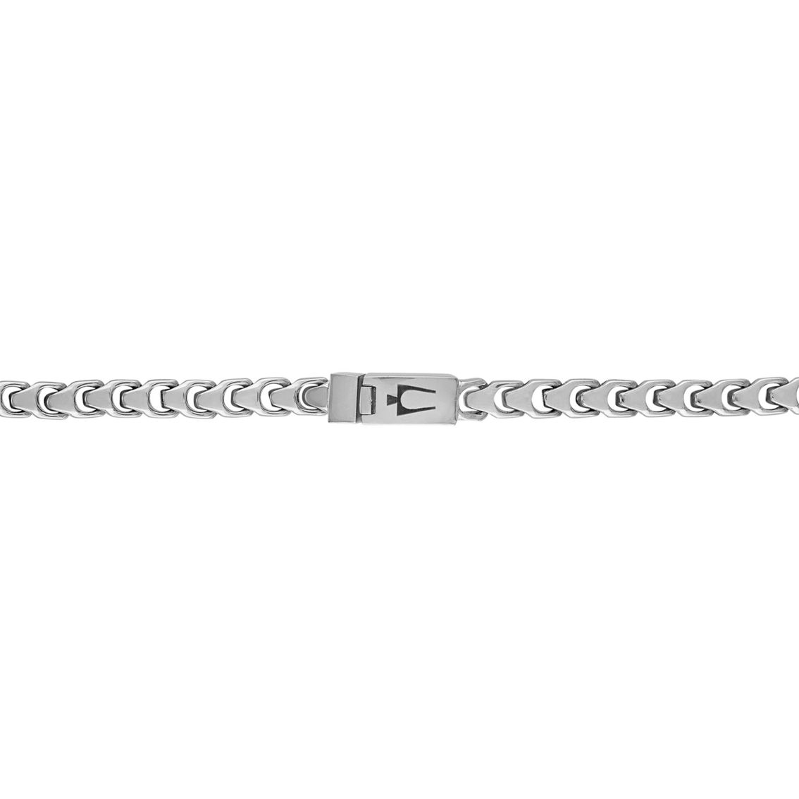 Bulova Link Stainless Steel Silvertone Necklace - Image 3 of 3