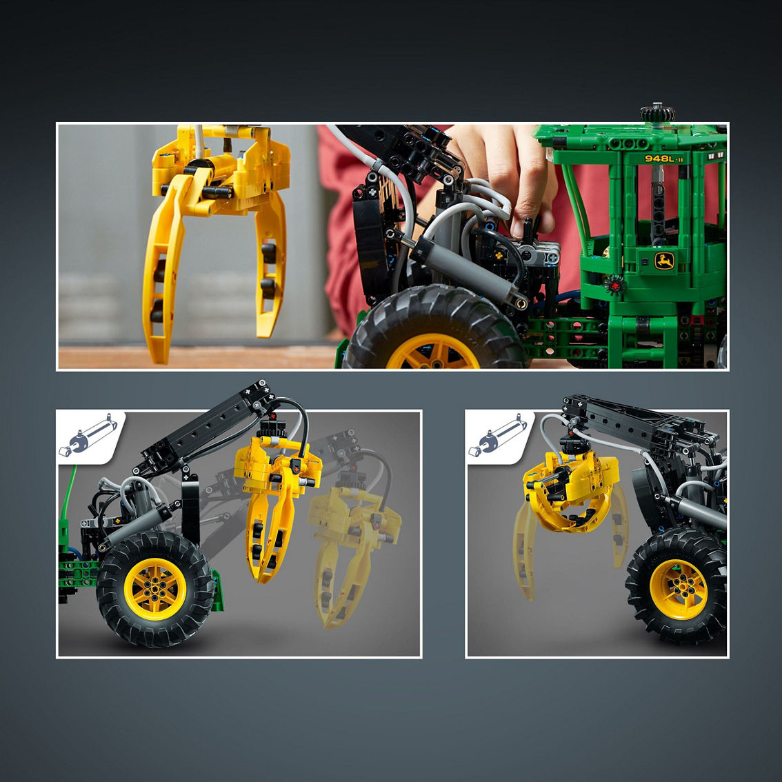 LEGO Technic John Deere 948L-II Skidder Tractor Toy 42157 - Image 8 of 10