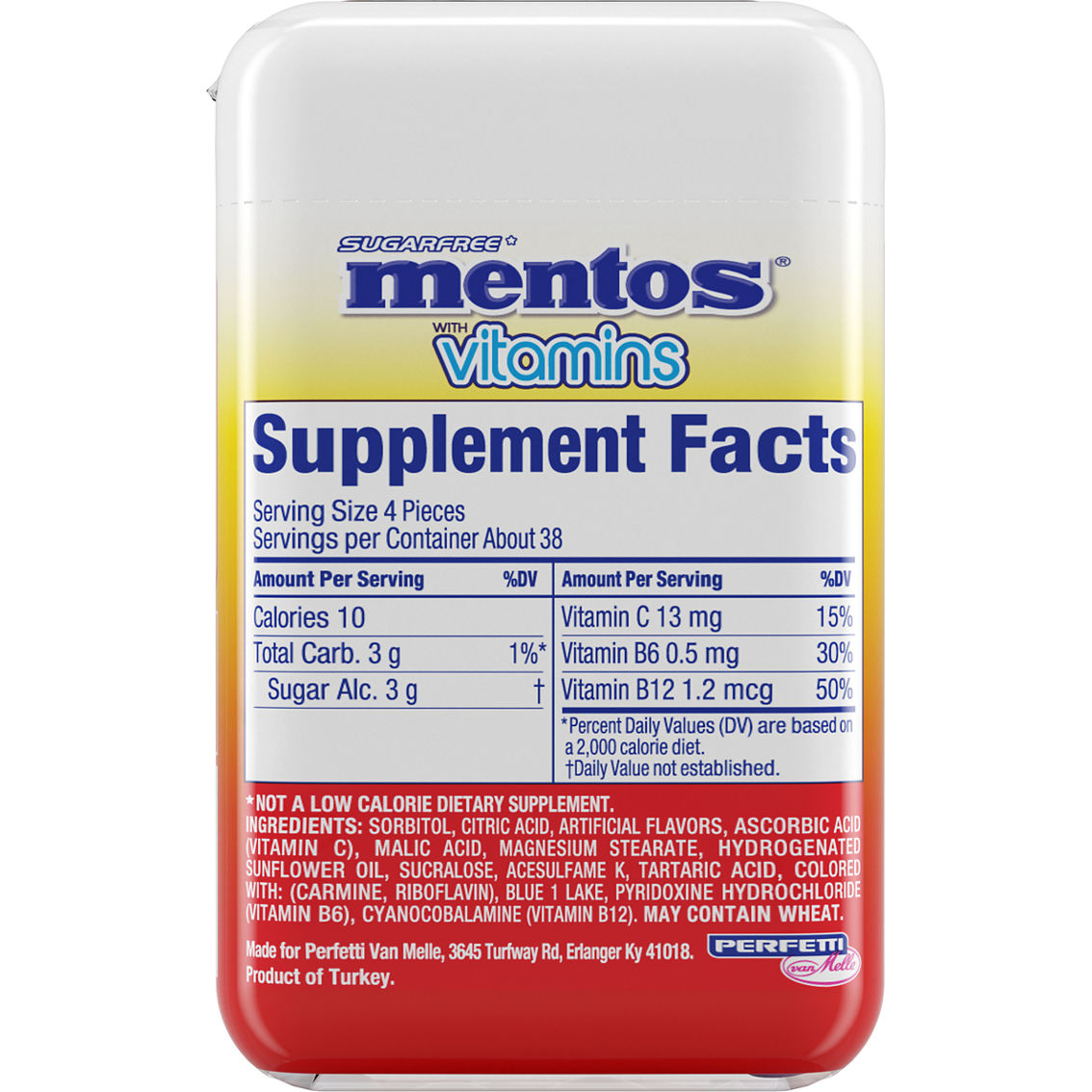 Mentos Mints with Vitamins Cool Fruity Mix 150 ct. - Image 2 of 2