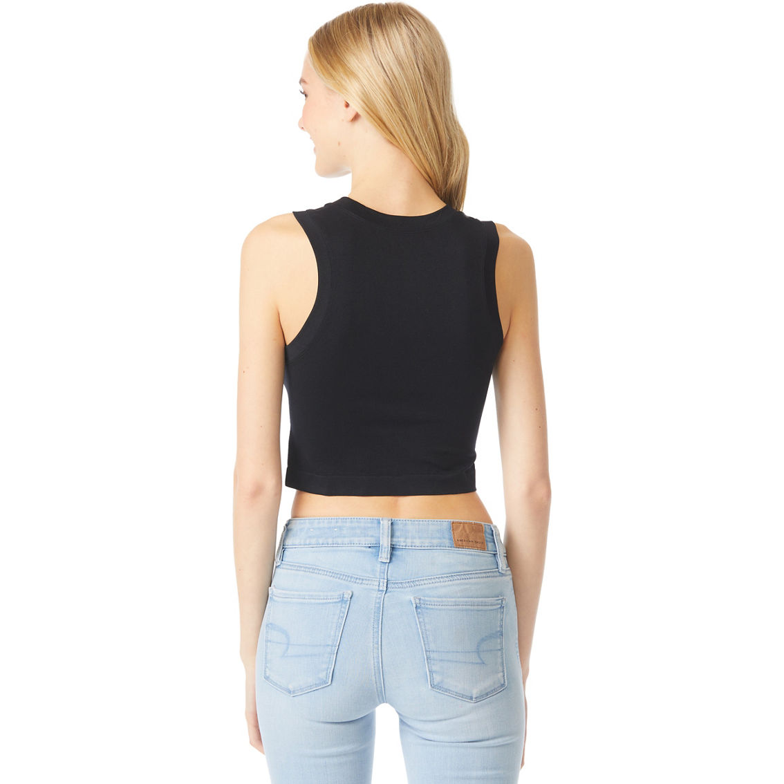 Cotton Candy Juniors Jersey Crop Tank - Image 2 of 3