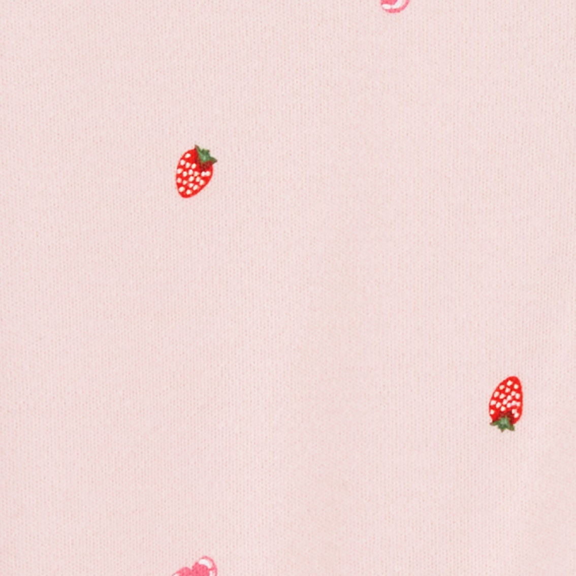 Carter's Baby Girls Strawberry Zip Up Cotton Sleep and Play Pajamas - Image 3 of 3