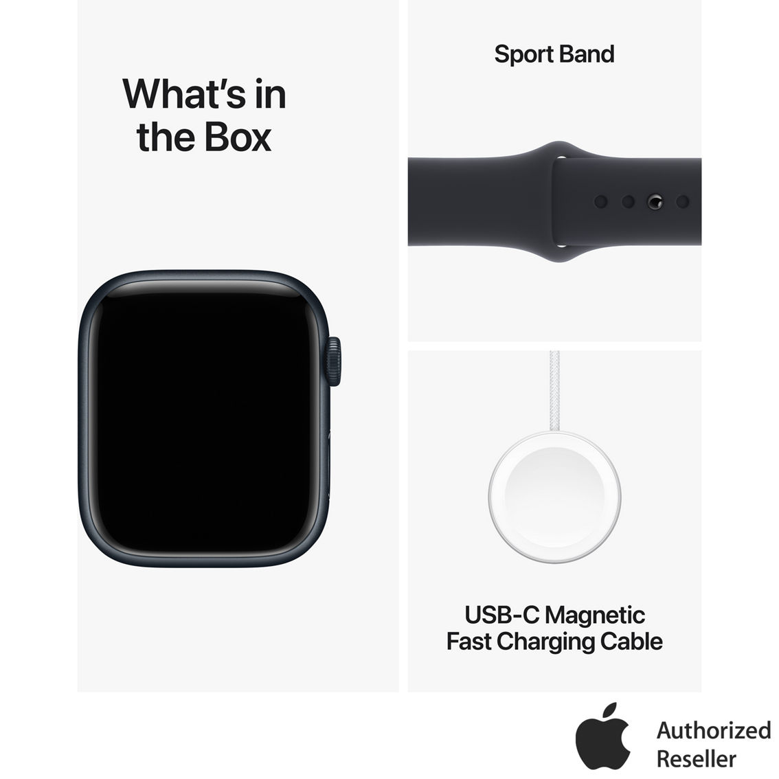 Apple Watch Series 9 GPS 45mm Aluminum Case with Sport Band - Image 9 of 10