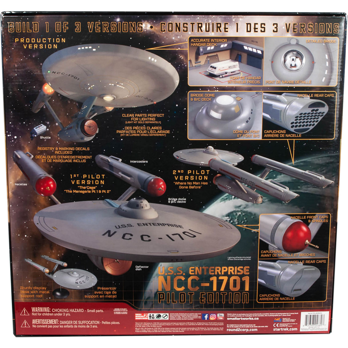 Round 2 Polar Lights: Scale Model Kit Star Trek TOS U.S.S. Enterprise Pilot Edition - Image 2 of 5