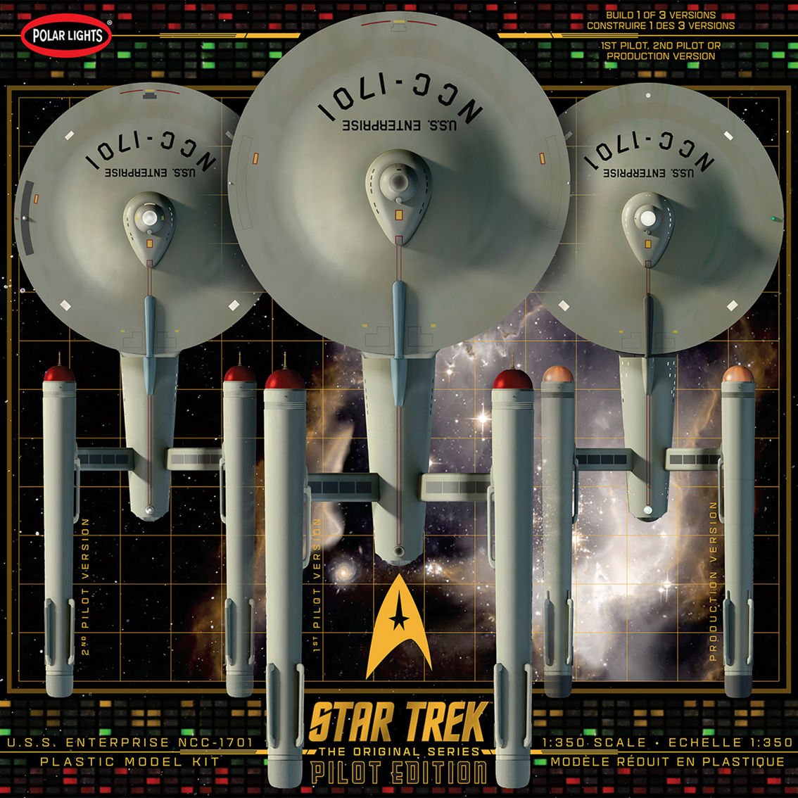 Round 2 Polar Lights: Scale Model Kit Star Trek TOS U.S.S. Enterprise Pilot Edition - Image 4 of 5