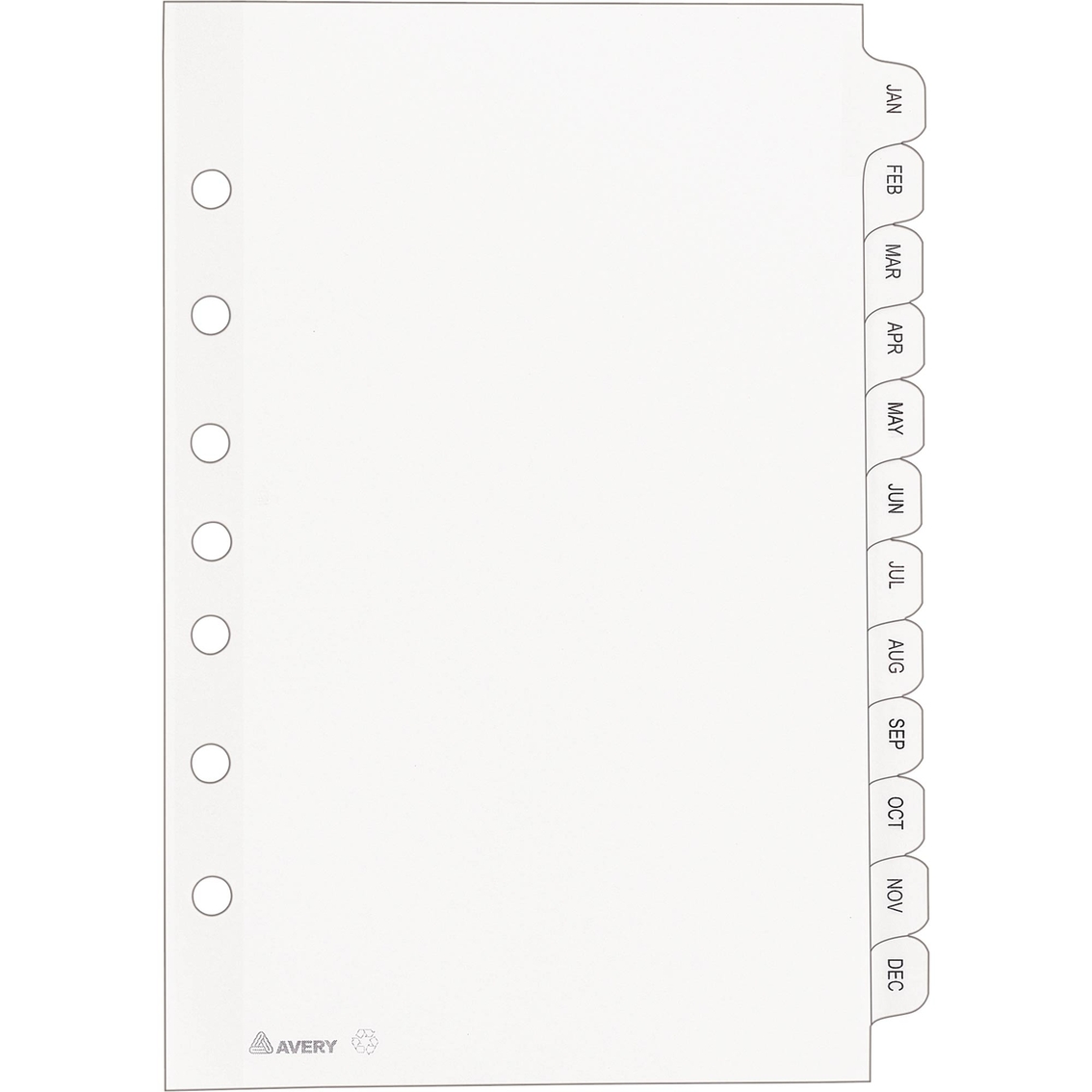 Avery Preprinted Tab 5.5 in. x 8.5 in Dividers, January to December - Image 2 of 3
