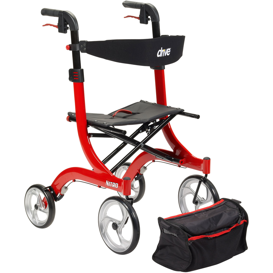 Drive Medical Nitro Euro Style Rollator Rolling Walker - Image 4 of 4