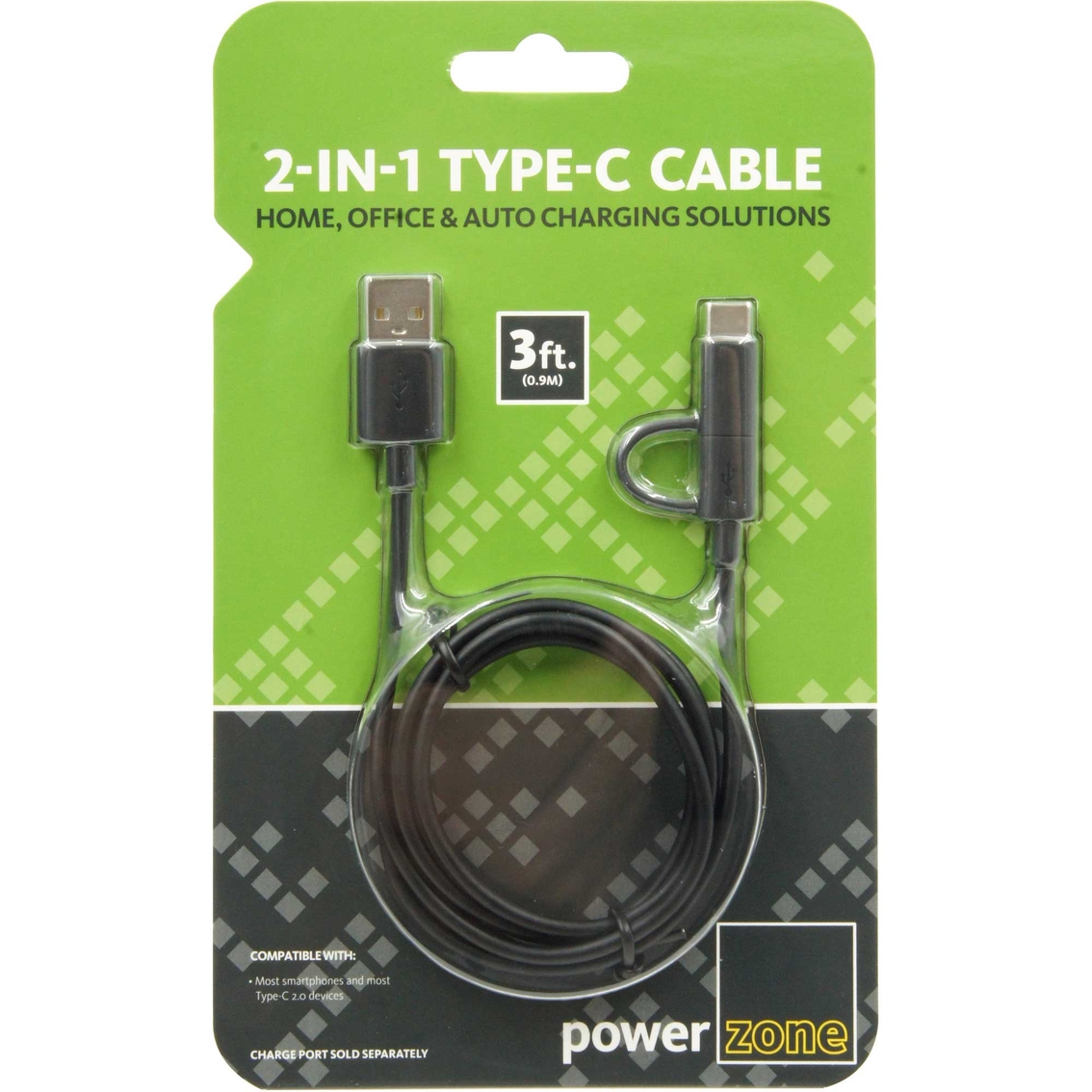 Powerzone 2-in-1 Type C Cable 3 ft. - Image 4 of 5