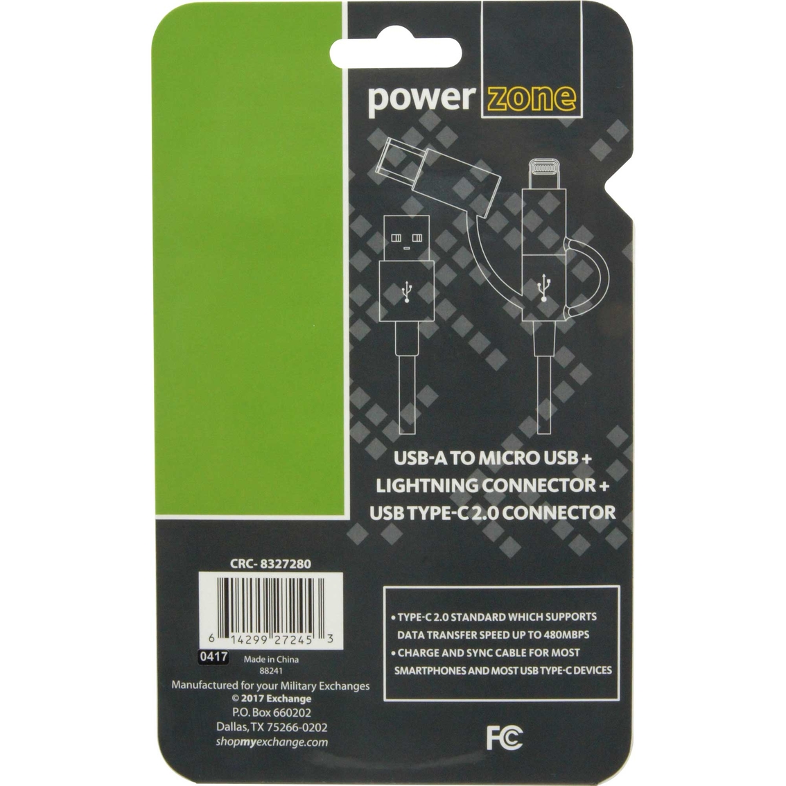 Powerzone 3-in-1 Type C Cable 3 ft. - Image 5 of 5