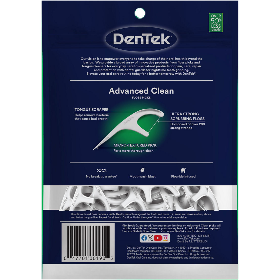 DenTek Triple Clean Floss Picks 150 ct. - Image 2 of 2