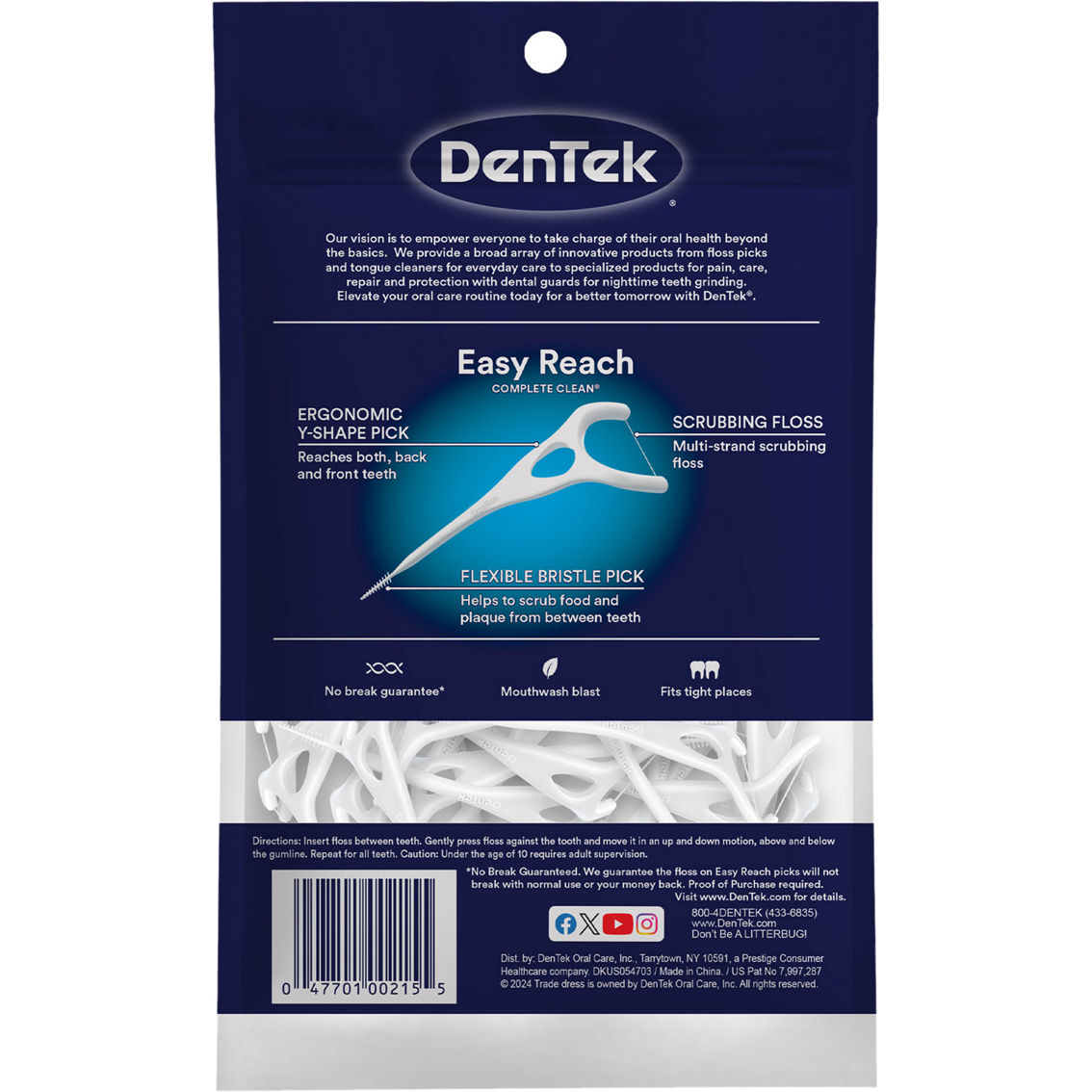 Dentek Complete Clean Easy Angle Floss Picks 75 ct. - Image 2 of 4