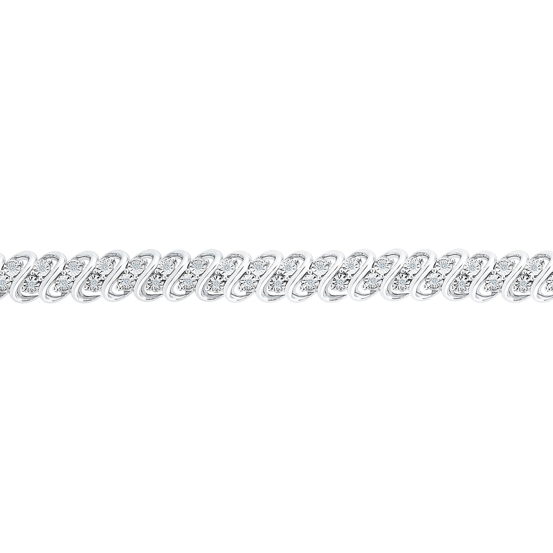 Sterling Silver 1/4 CTW Diamond Fashion Bracelet - Image 2 of 2