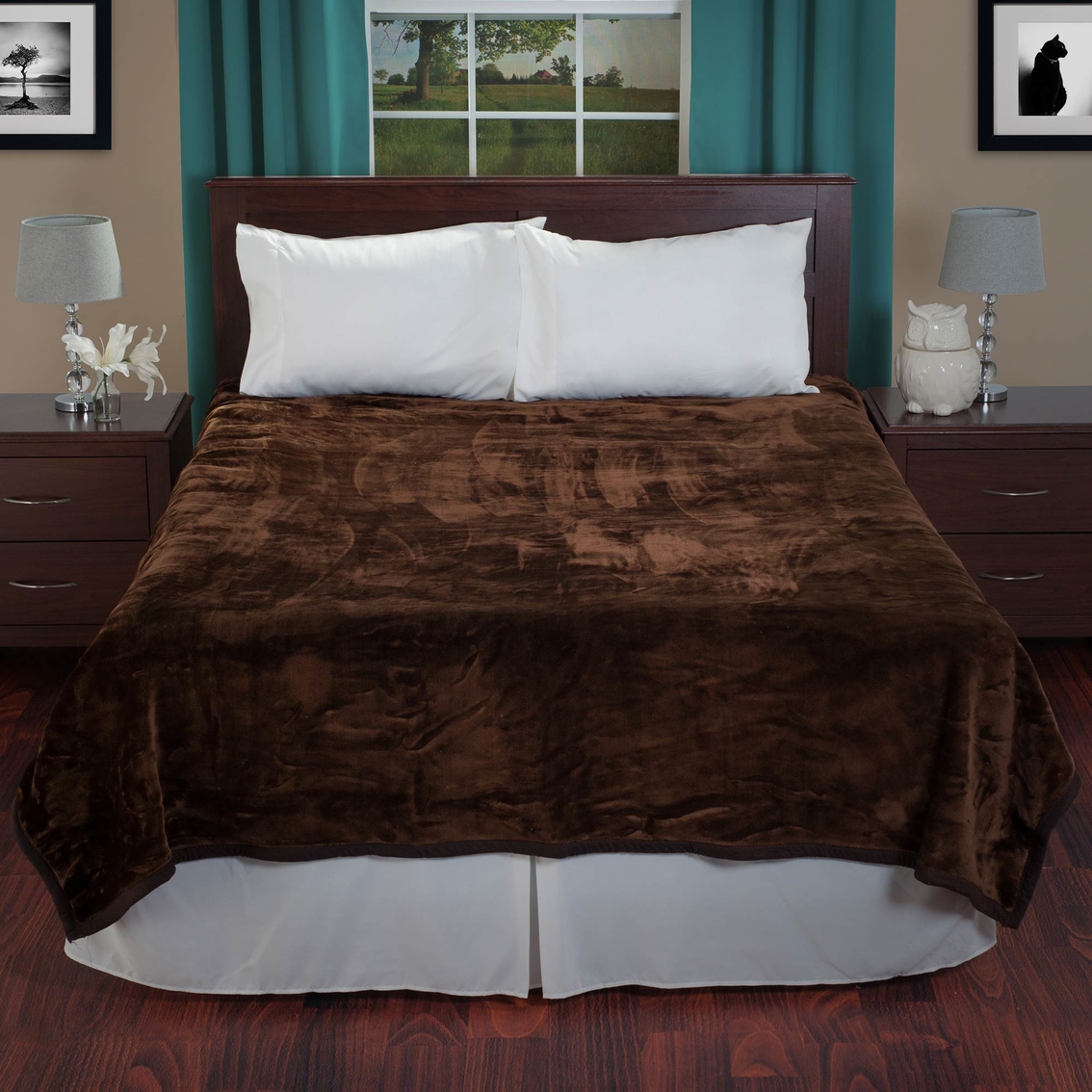 Lavish Home Solid Soft Heavy Thick Plush Mink Blanket - Image 4 of 4