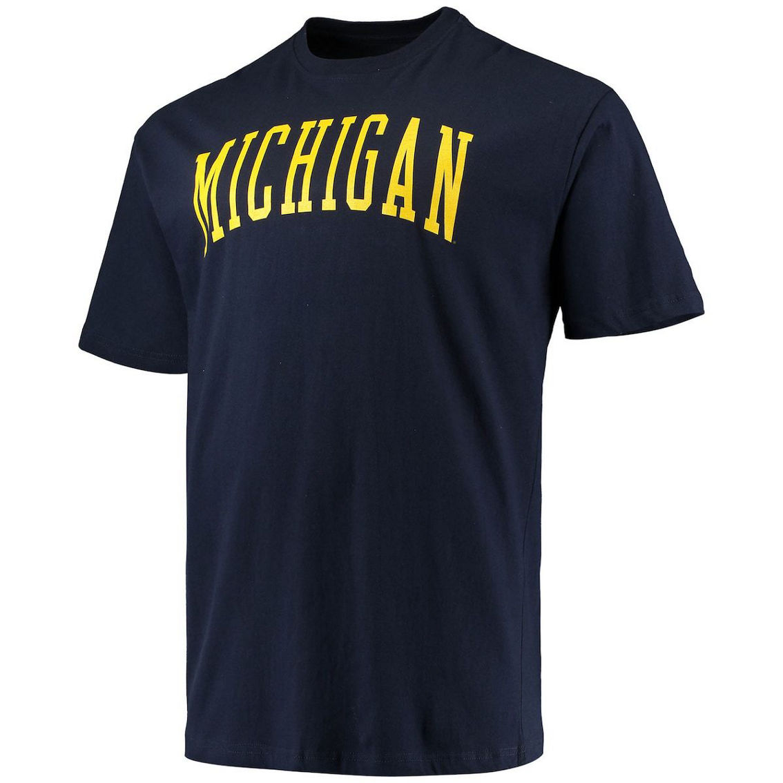 Champion Men's Navy Michigan Wolverines Big & Tall Arch Team Logo T-Shirt - Image 3 of 4